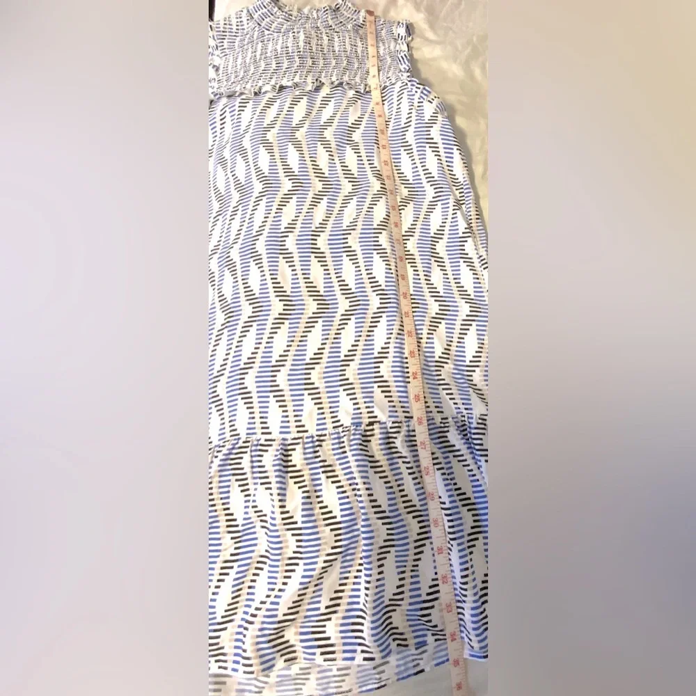 THML Blue and White Patterned Dress - Picture 10 of 12